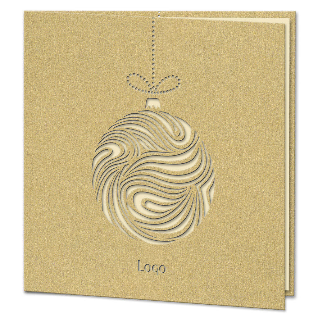 Laser Cut Gold Bauble