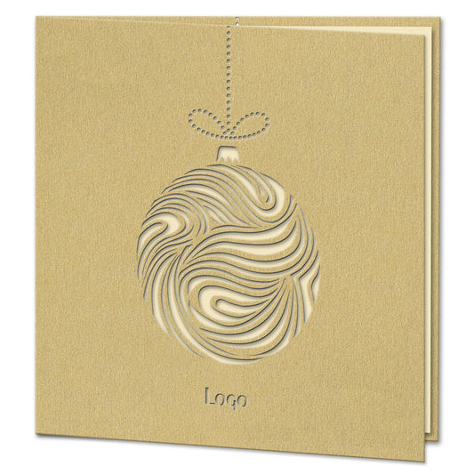Laser Cut Gold Bauble