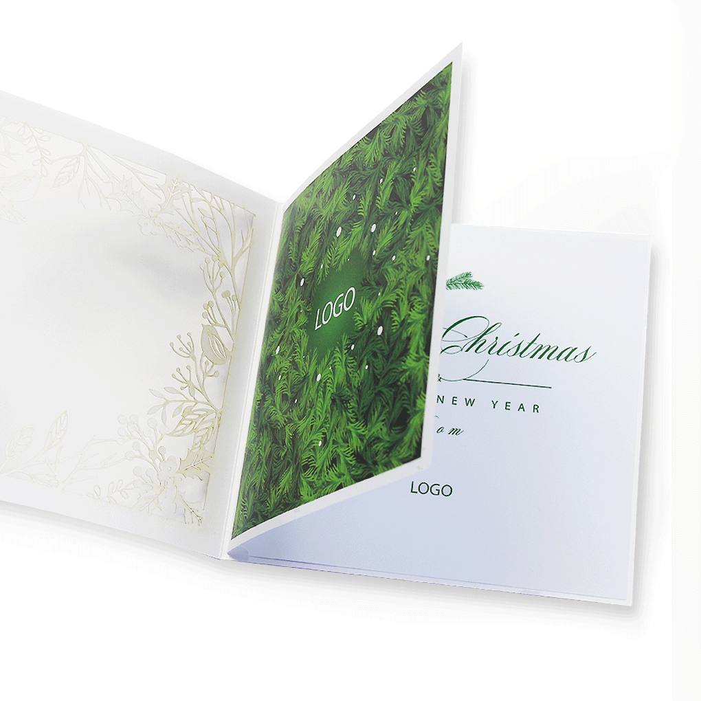 Laser Cut White Christmas Card