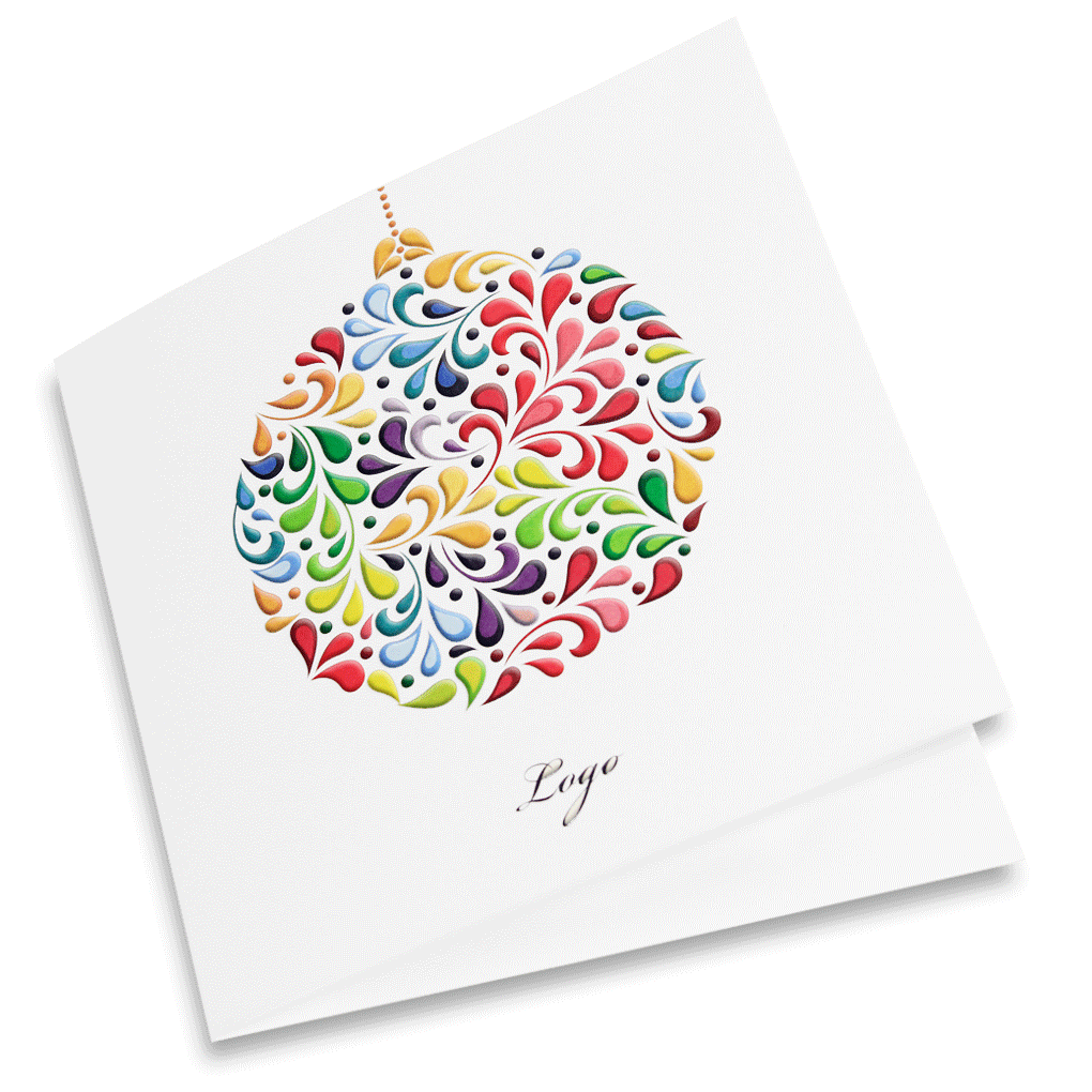 Embossed Rainbov Bauble
