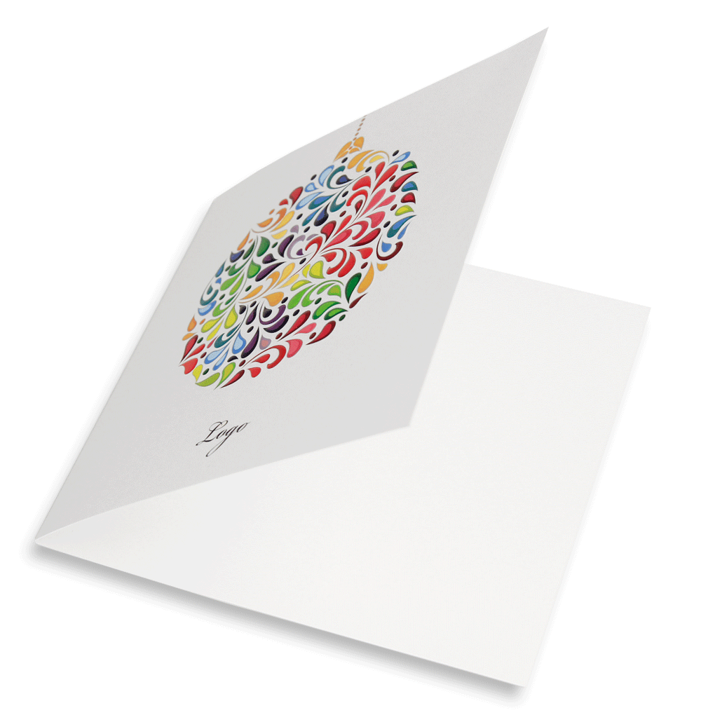 Embossed Rainbov Bauble