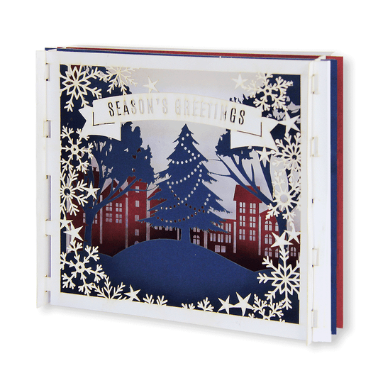 3D Laser Cut Christmas Card - Pop Up