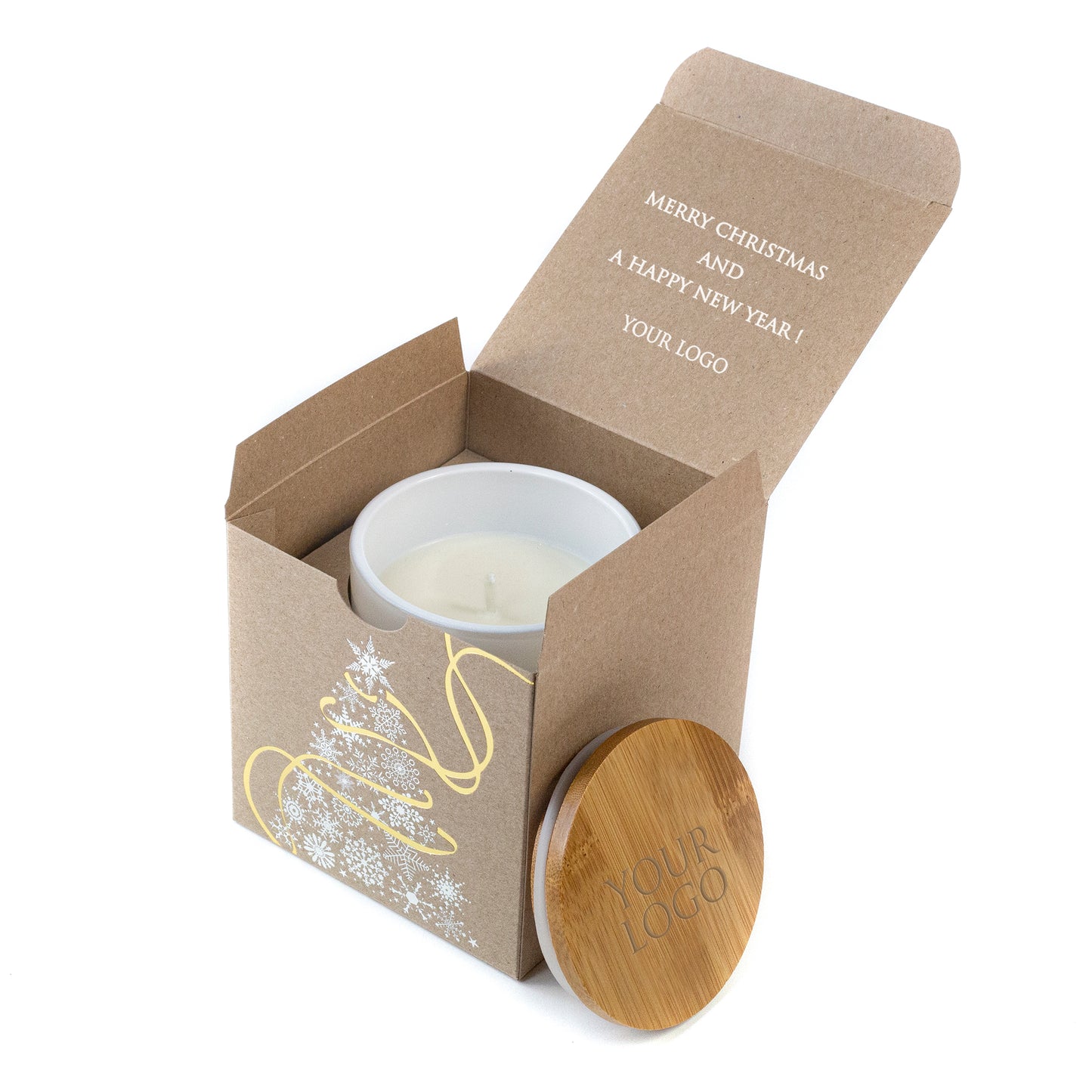 Corporate Hamper Gifts: Elegant Boxed Candles Christmas Tree