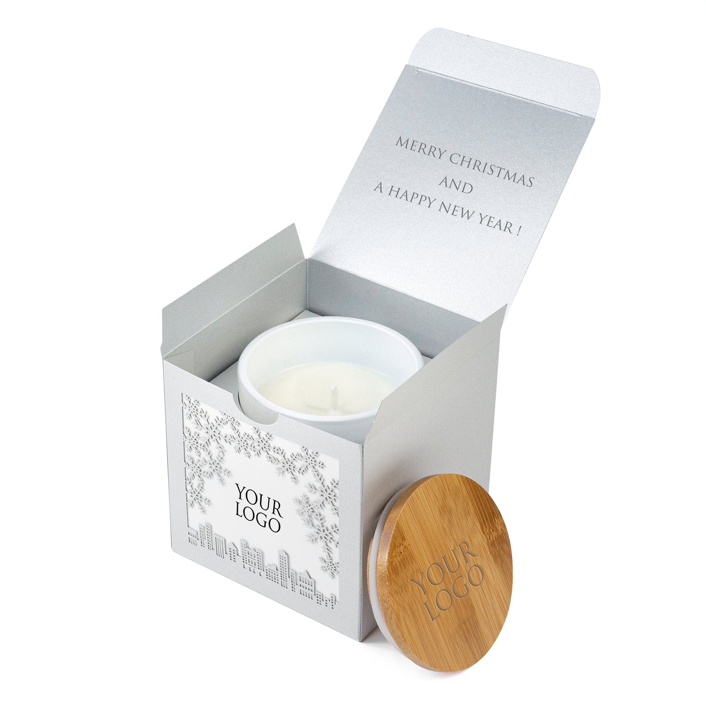 Corporate Christmas Gifts for Employees - Custom Boxed Candles