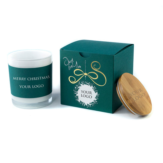 Elegant Corporate Christmas Gift: Boxed Candles Laser Cut Bauble