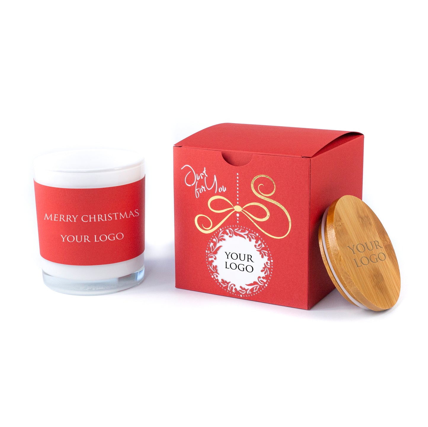 Elegant Corporate Christmas Gift: Boxed Candles Laser Cut Bauble