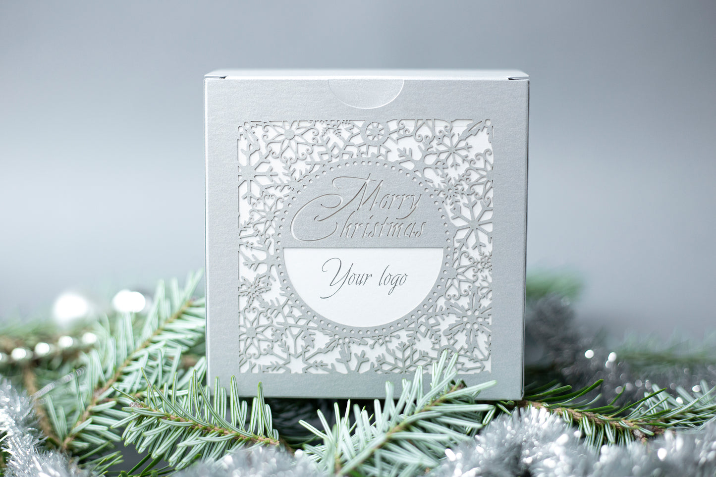 Unusual Corporate Christmas Gift - Custom Candle and Box