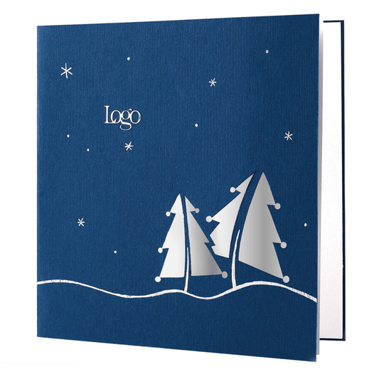Navy Blue Christmas Trees