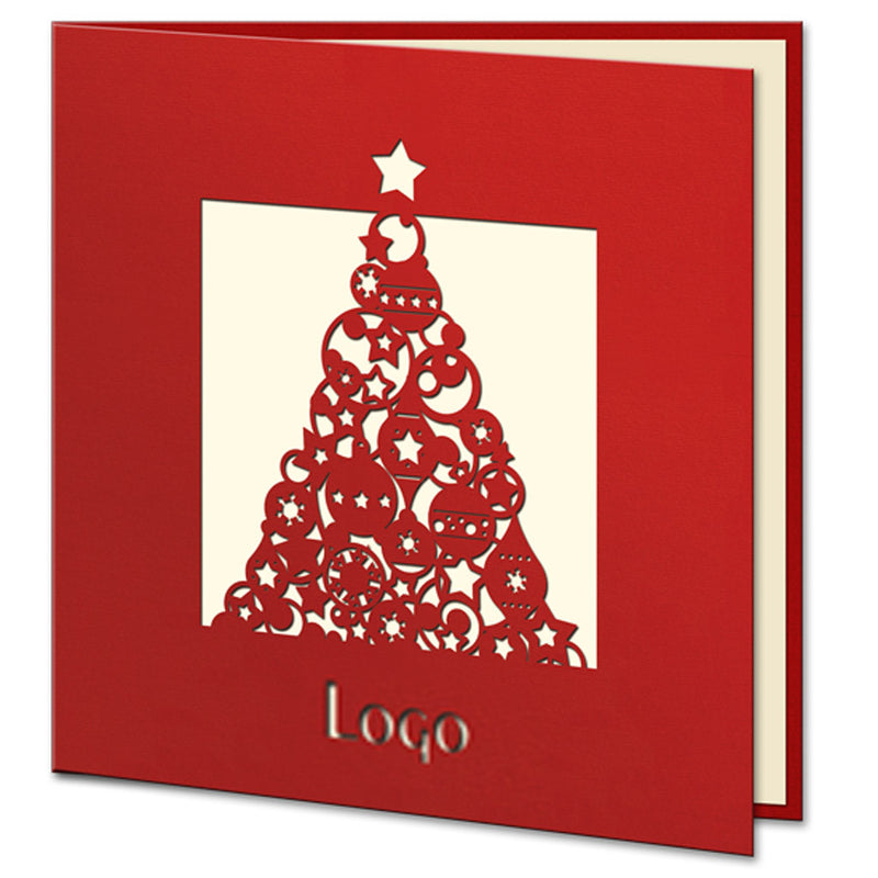 Red Laser Star Christmas Tree