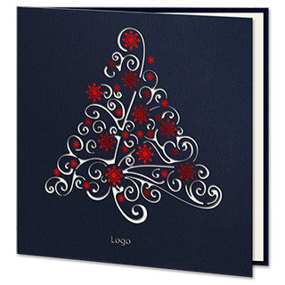 Navy Blue Laser Christmas Tree