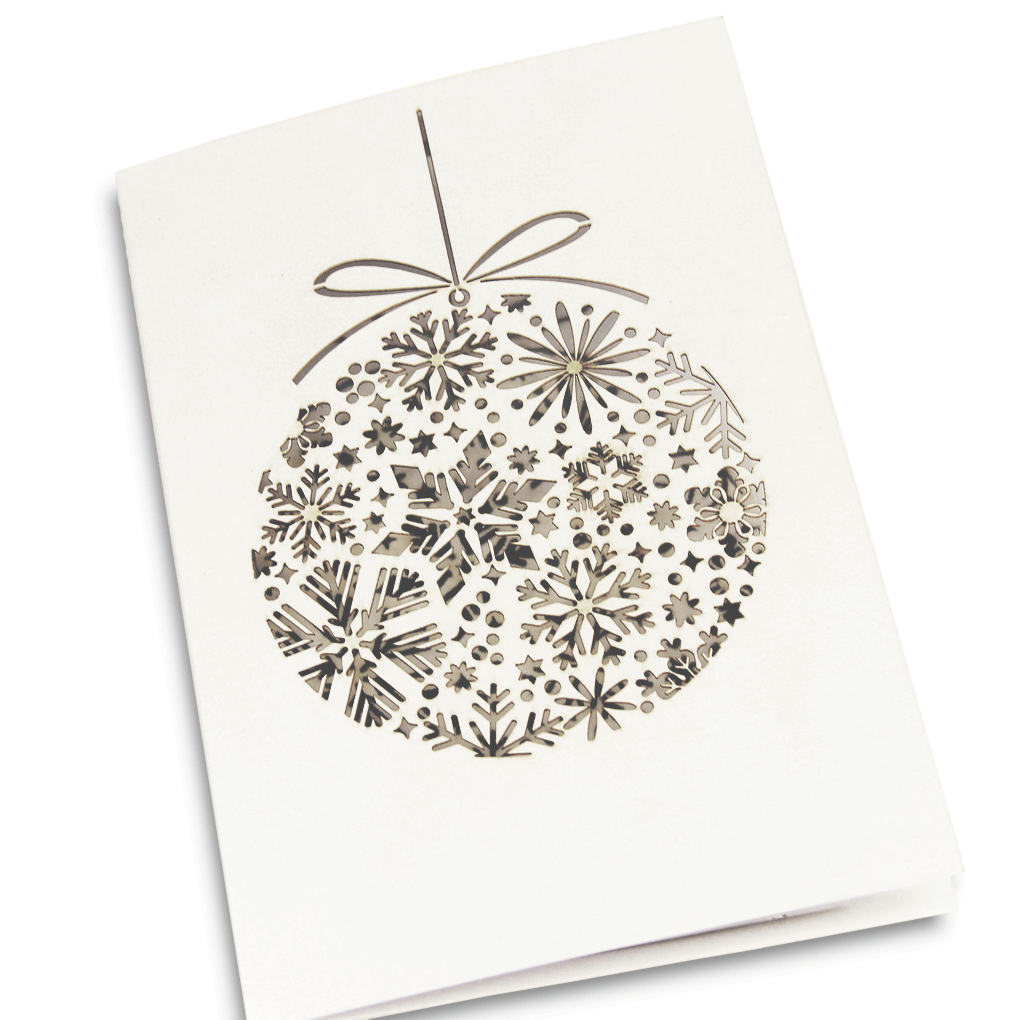 Laser Cut Mirror Bauble