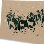 Laser Cut Christmas Card With Green Insert