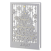 Laser Cut Grey Christmas Tree With Gold Foil