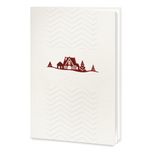 Embossed Red Foil Christmas Card