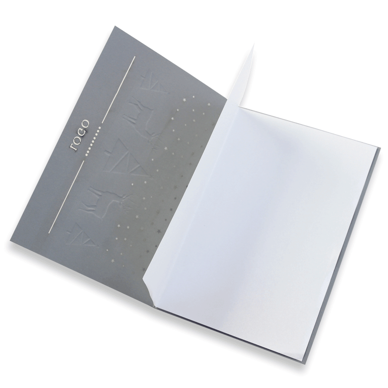 Grey Laser Cut Card With Silver Foil