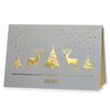 Grey Laser Cut Card With Gold Foil