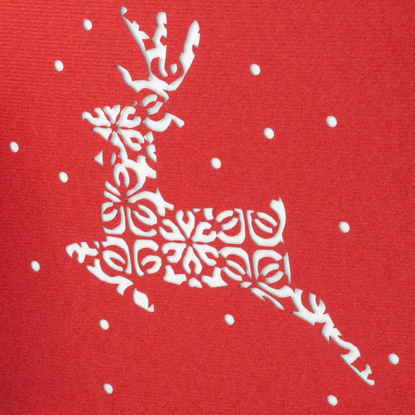 Corporate Gift With Laser Cut Raindeer Motif: Custom Soy Candle and Box