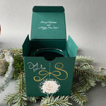 Elegant Corporate Gifts for Employees: Boxed Branded Glasses Laser Cut Bauble