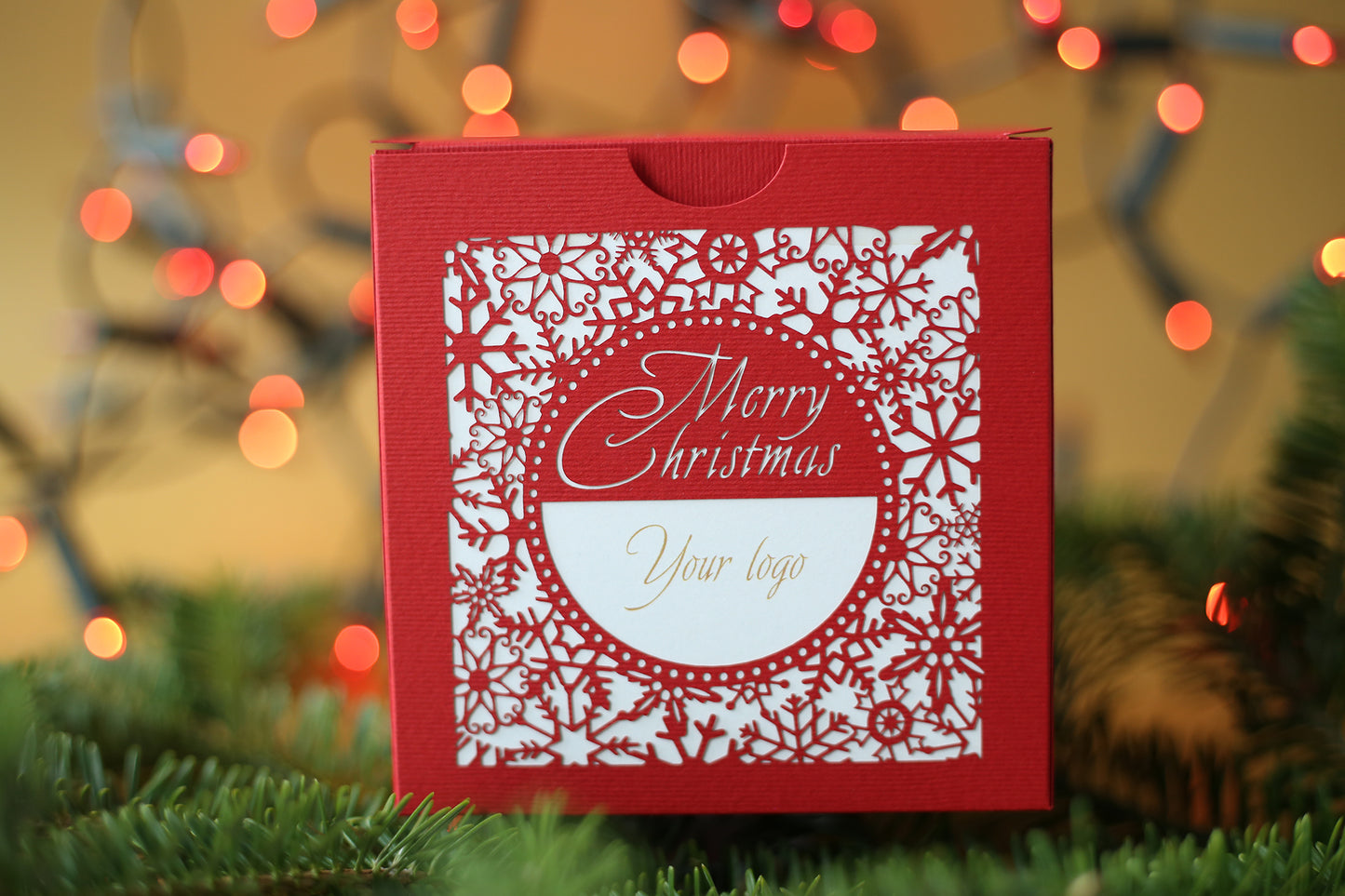 Elegant Corporate Christmas Gift For Clients: Boxed Branded Glasses